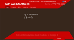 Desktop Screenshot of hardyglassblock.com