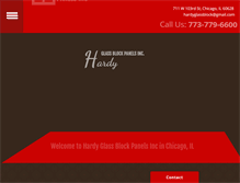 Tablet Screenshot of hardyglassblock.com